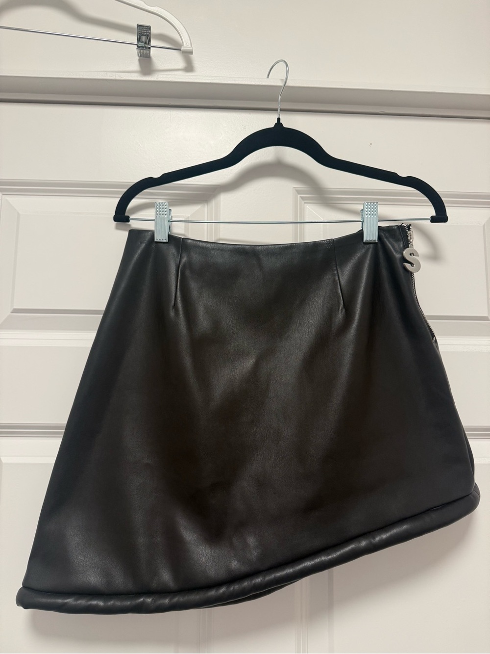 Simon Miller NWT vegan Leather Lunar A-Line Mini Skirt
